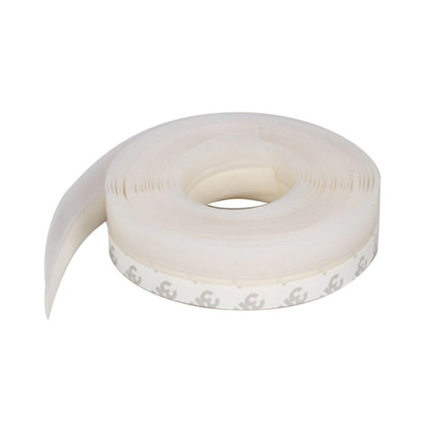Door Bottom Seal White 1.7 W x 39 L 1 pcs Weatherproof Door Seal Stripping 5M Aufisi 2 pcs Strong Adhesive Door Draft Stopper Door Sweep Blocker for Soundproof Under Door Seal